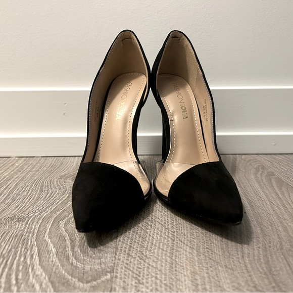 Fashion Nova Black High Heels size 5.5 - Picture 4 of 12
